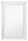 Silver Tiled Border Wall Mirror