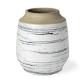 10 Blue White and Sand Coastal Ceramic Vase