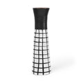 17 Black and White Modern Grid Ceramic Vase