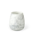 8 Gray and Cream Marble Design Glass Vase