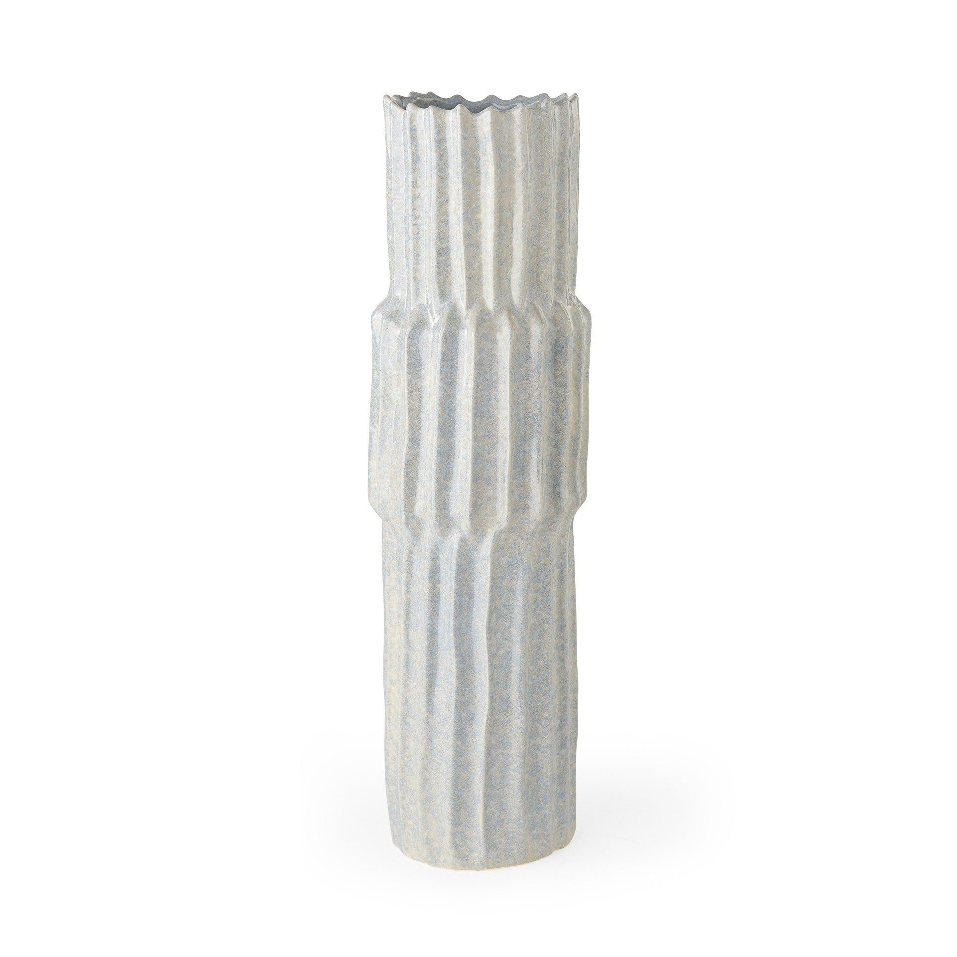 23 Jumbo Organic Textured Gray Vase