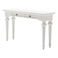 55 White console Table With Storage