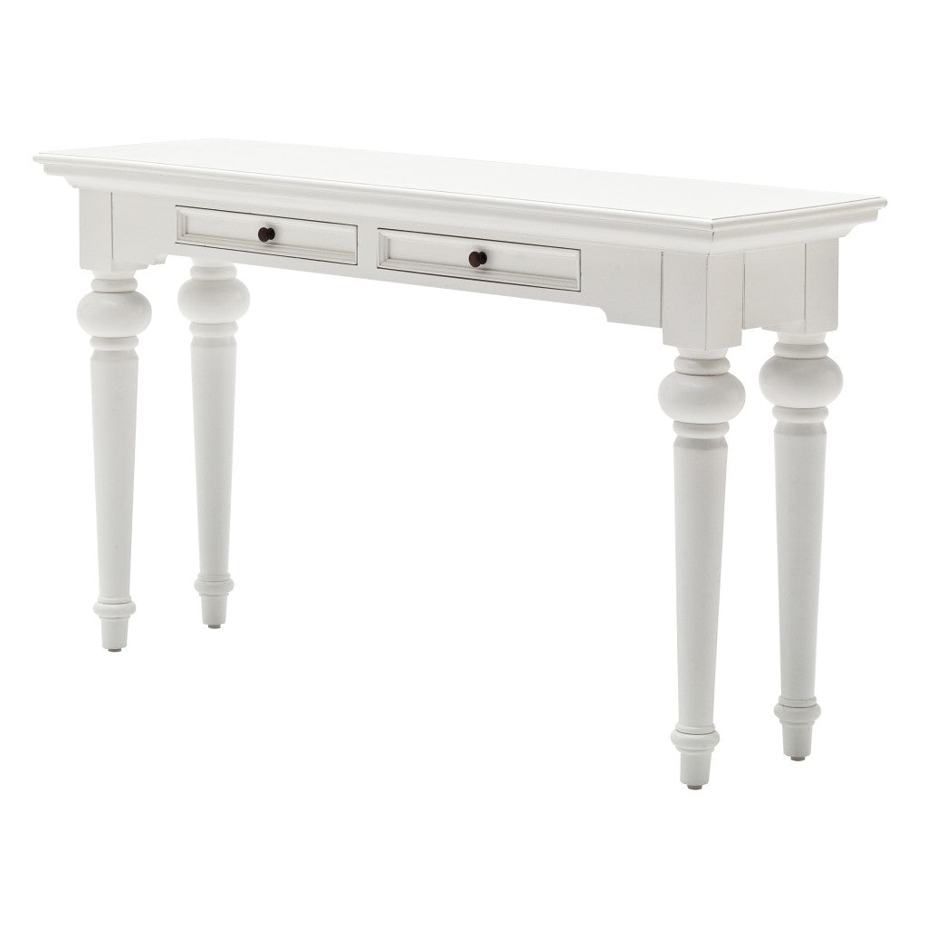 55 White console Table With Storage