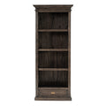 Black Wash Bookcase With One Drawer