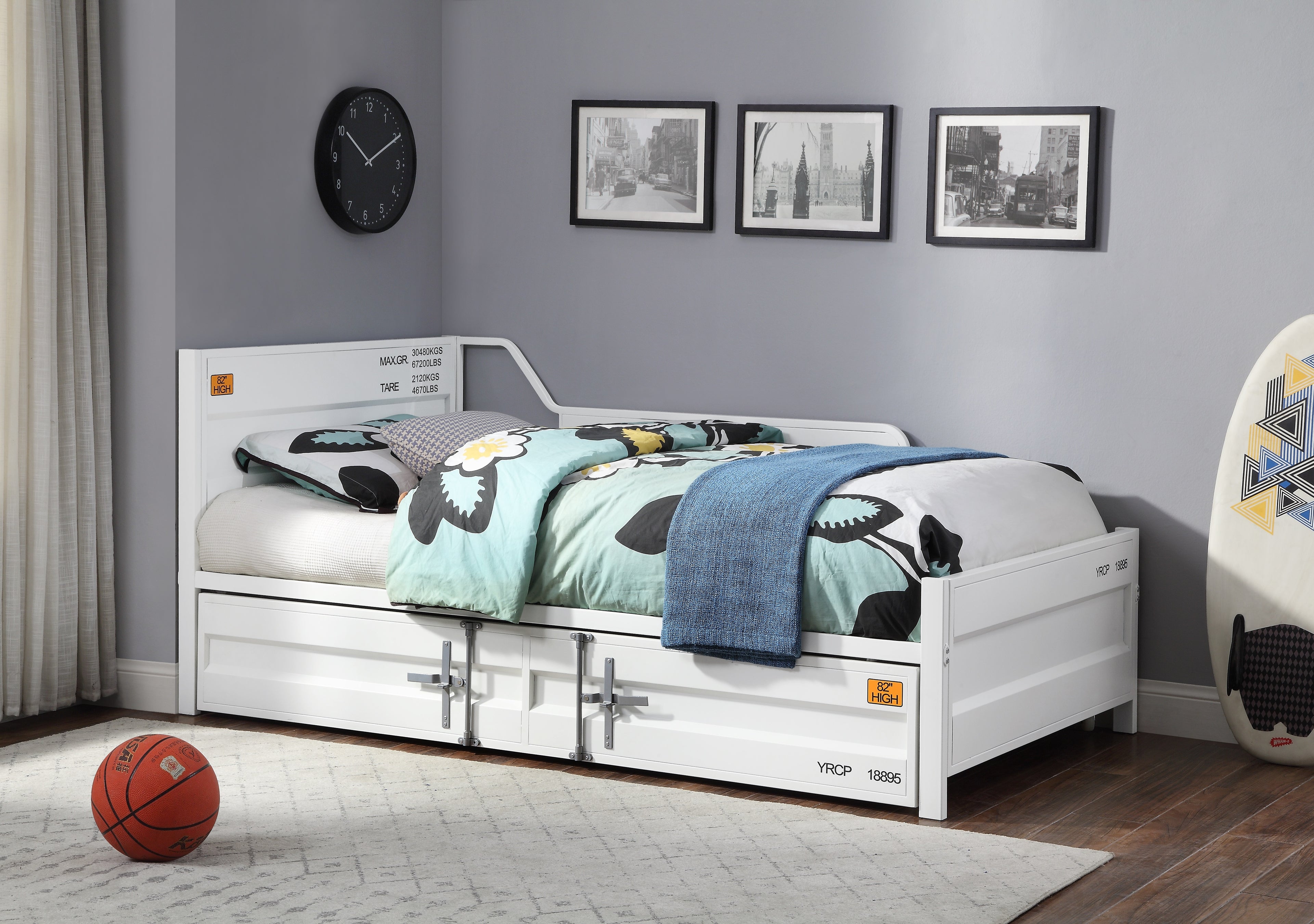 Daybed & Trundle (Twin Size)  White Tianjin
