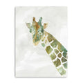 24 x 18 Abstract Marble Watercolor Giraffe Canvas Wall Art