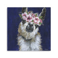 30 Watercolor Flower Llama Canvas Wall Art