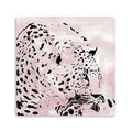 30 Pink Laying Leopard Canvas Wall Art