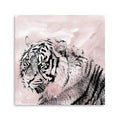 20 Pink Crouching Tiger Canvas Wall Art