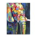 32 Bright Multi Color Elephant Canvas Wall Art
