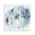 30 x 30 Watercolor Abstract Gray Blue Flower II Canvas Wall Art