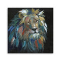 40 Painted Lion Portrait Canvas Wall Art