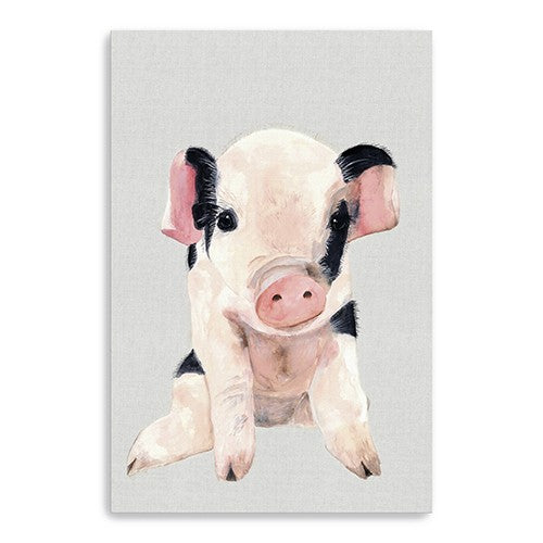 36 Cute Pink Piglet Canvas Wall Art