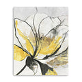 20 Modern Yellow and Black Flower Canvas Wall Art