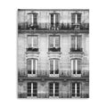 30 x 24 Balcony View Black and White Photo Real Canvas Wall Art