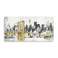 60 NYC Golden Bridge Skyline Canvas Wall Art
