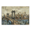48 Vintage Inspired NYC city skyline Canvas Wall Art