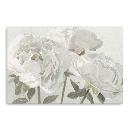 36 Neutral Flowers in Bloom Canvas Wall Art