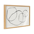 Blake 869 Going In Circles Framed Printed Glass by Teju Reval of SnazzyHues