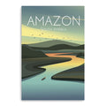 36 x 24 Vibrant South American Amazon Canvas Wall Art