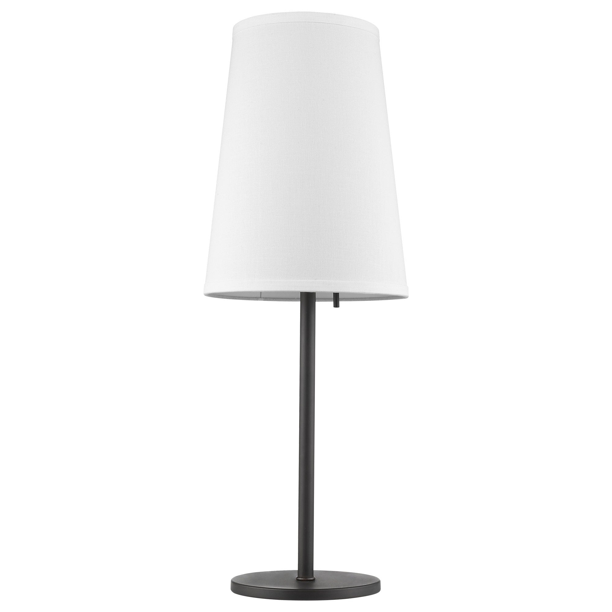 Antique Bronze and White Table Lamp