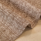 Linen-Look Textured Couch Throw Cover, Breathable Sofa Blanket & Furniture Protector