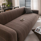 High Stretch Chevron Sofa Cover, Soft Washable Textured Jacquard Slipcover for Couch
