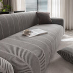 High Stretch Chevron Sofa Cover, Soft Washable Textured Jacquard Slipcover for Couch