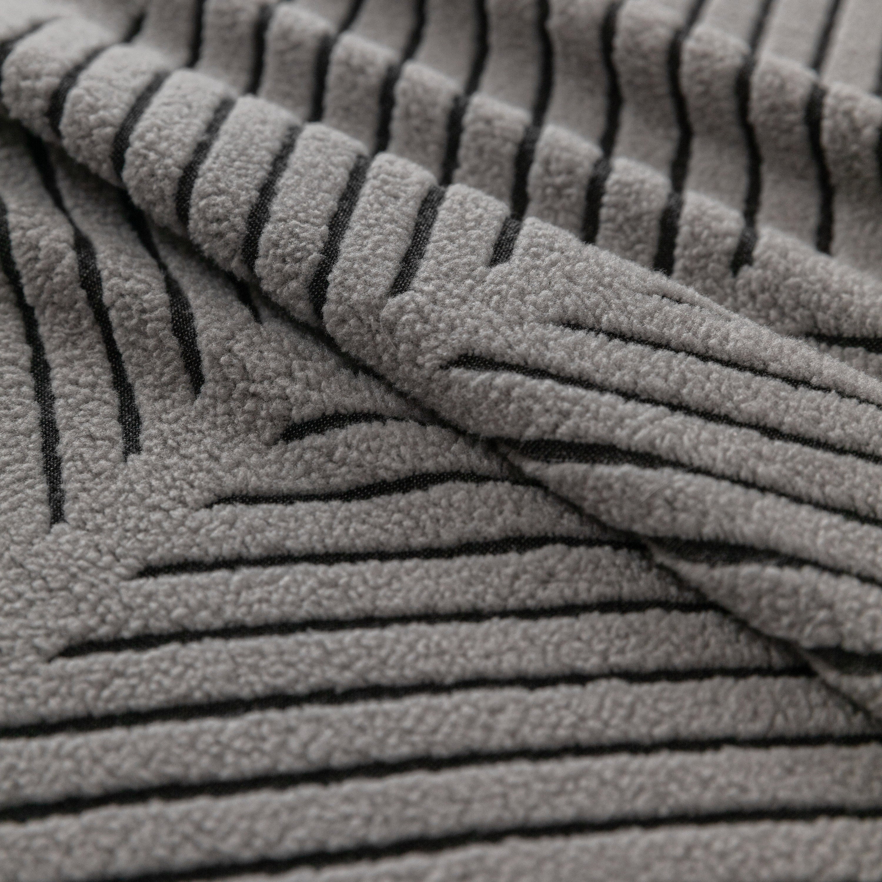 High Stretch Chevron Sofa Cover, Soft Washable Textured Jacquard Slipcover for Couch