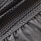 Modern Textured Stretch Sofa Cover, Plush Fleece Sofa Slipcover with 3D Stripe Texture