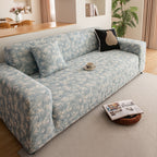 High Stretch Thick 3D Spacer Sofa Cover, Air-Layer Jacquard Cushioned Couch Slipcover