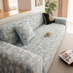 High Stretch Thick 3D Spacer Sofa Cover, Air-Layer Jacquard Cushioned Couch Slipcover