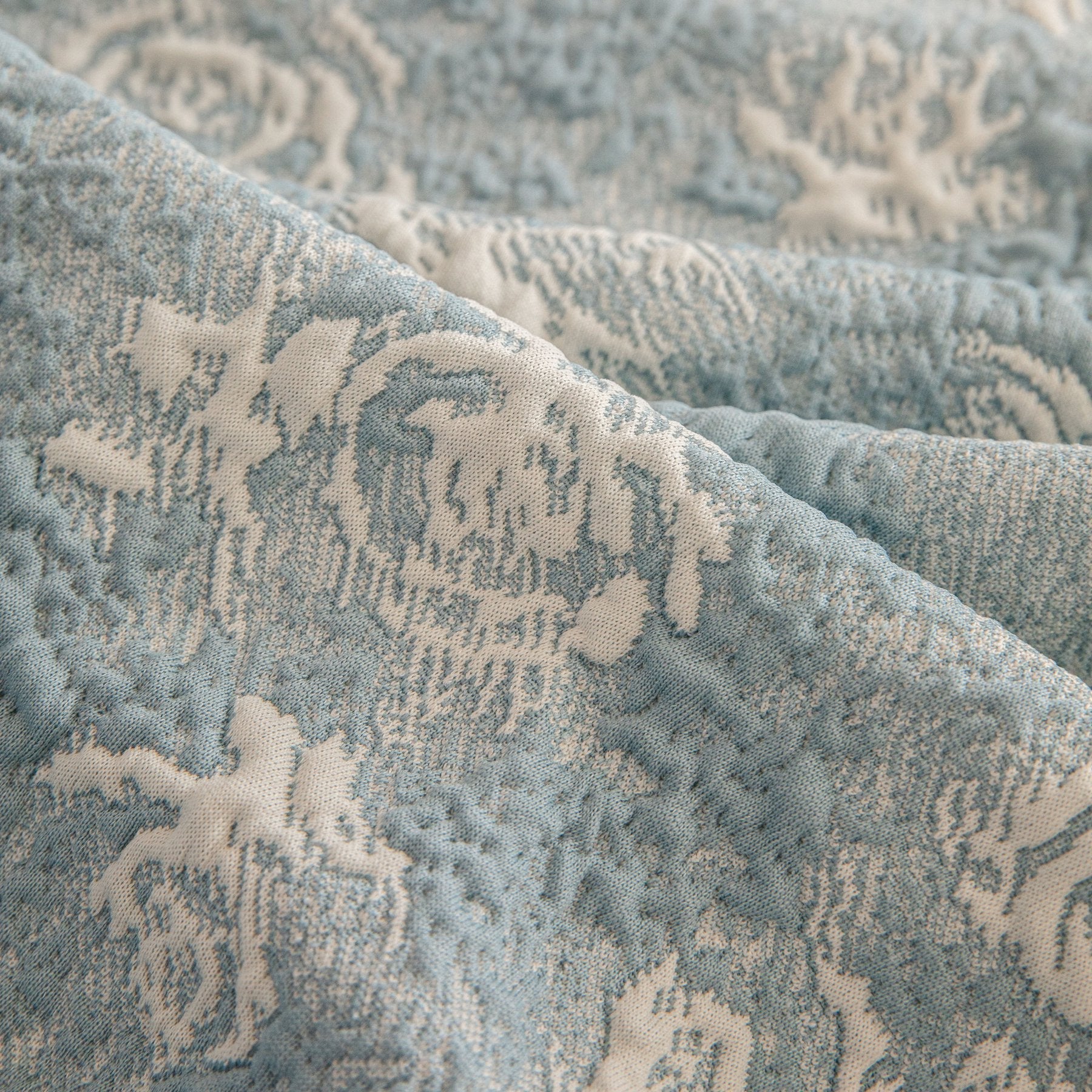 High Stretch Thick 3D Spacer Sofa Cover, Air-Layer Jacquard Cushioned Couch Slipcover