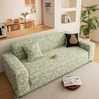 High Stretch Thick 3D Spacer Sofa Cover, Air-Layer Jacquard Cushioned Couch Slipcover