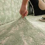 High Stretch Thick 3D Spacer Sofa Cover, Air-Layer Jacquard Cushioned Couch Slipcover