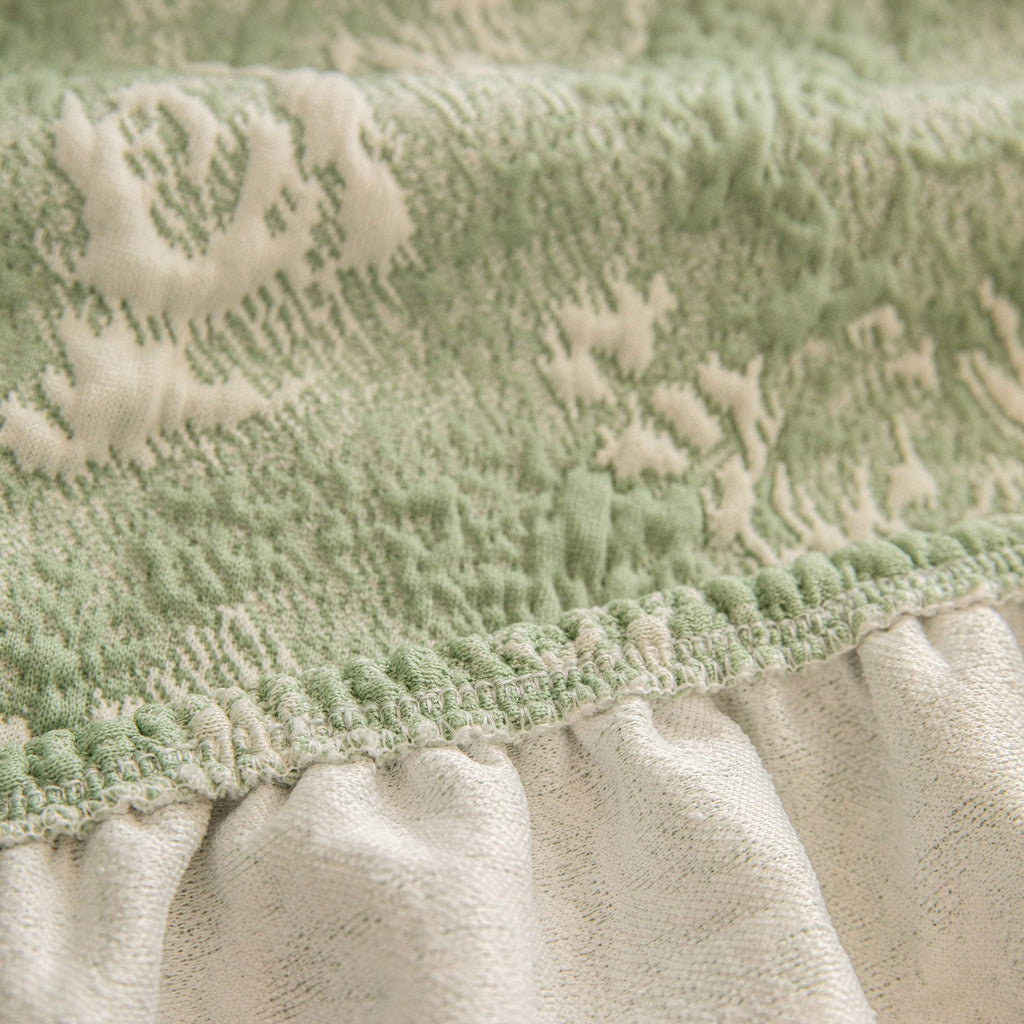 High Stretch Thick 3D Spacer Sofa Cover, Air-Layer Jacquard Cushioned Couch Slipcover