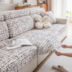 Stretch Individual Cushion Slipcovers, Furniture Protector with Elastic Bottom, Couch Cover Replacement