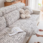 Stretch Individual Cushion Slipcovers, Furniture Protector with Elastic Bottom, Couch Cover Replacement