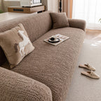 Elastic Stretch Sofa Cover Slipcover, Soft Plush Bubble Textured Jacquard Couch Cover