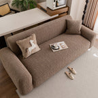 Elastic Stretch Sofa Cover Slipcover, Soft Plush Bubble Textured Jacquard Couch Cover