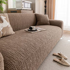 Elastic Stretch Sofa Cover Slipcover, Soft Plush Bubble Textured Jacquard Couch Cover