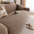 Elastic Stretch Sofa Cover Slipcover, Soft Plush Bubble Textured Jacquard Couch Cover