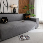 Modern Geometric Jacquard Spandex Slipcover, High Stretch Form Fitting Couch Cover