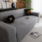Modern Geometric Jacquard Spandex Slipcover, High Stretch Form Fitting Couch Cover