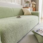 High Elastic Floral Couch Slipcover, Jacquard Stretch Non-Slip Furniture Protector