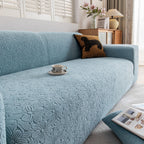 High Elastic Floral Couch Slipcover, Jacquard Stretch Non-Slip Furniture Protector