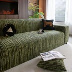 High Stretch Couch Slipcover with Abstract Stripe, Washable Non-Slip Cover for Dogs