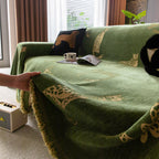 Leopard Sofa Cover Blanket Stylish Furniture Protector Throw for Couches & Loveseats