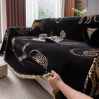 Leopard Sofa Cover Blanket Stylish Furniture Protector Throw for Couches & Loveseats