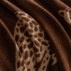 Leopard Sofa Cover Blanket Stylish Furniture Protector Throw for Couches & Loveseats